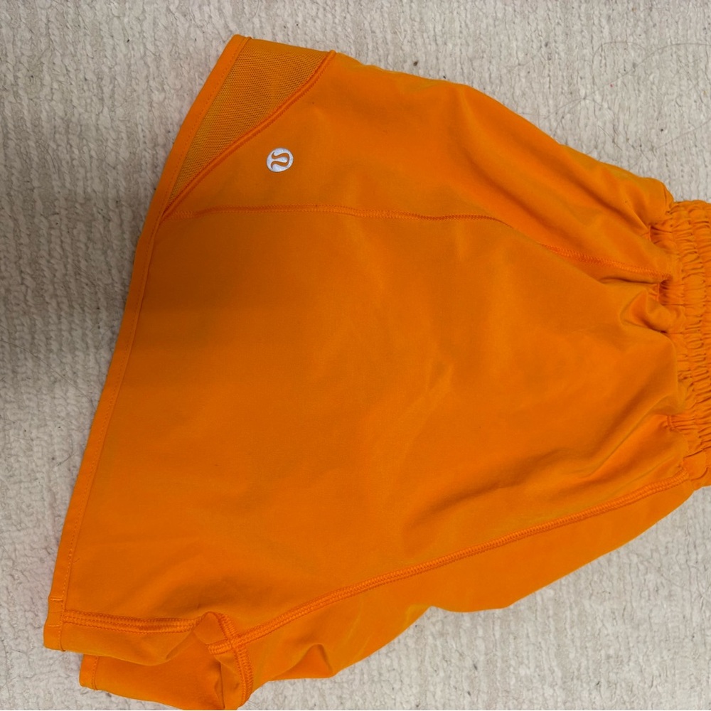 lululemon athletica Orange Athletic Shorts